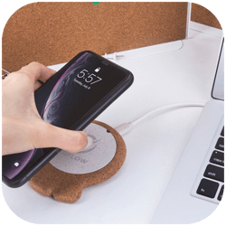 Wireless charger with logo