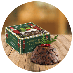 Eco Mini Pudding Box - 113g Christmas Pudding