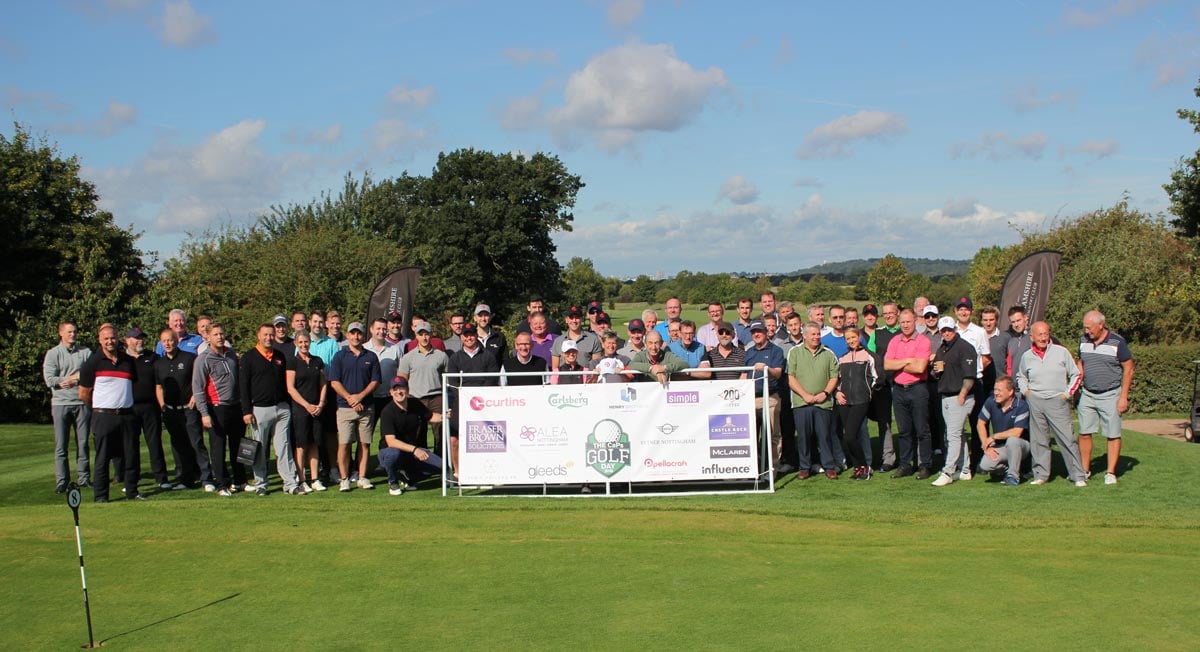 Players and sponsors of CaPs Golf Day 2018