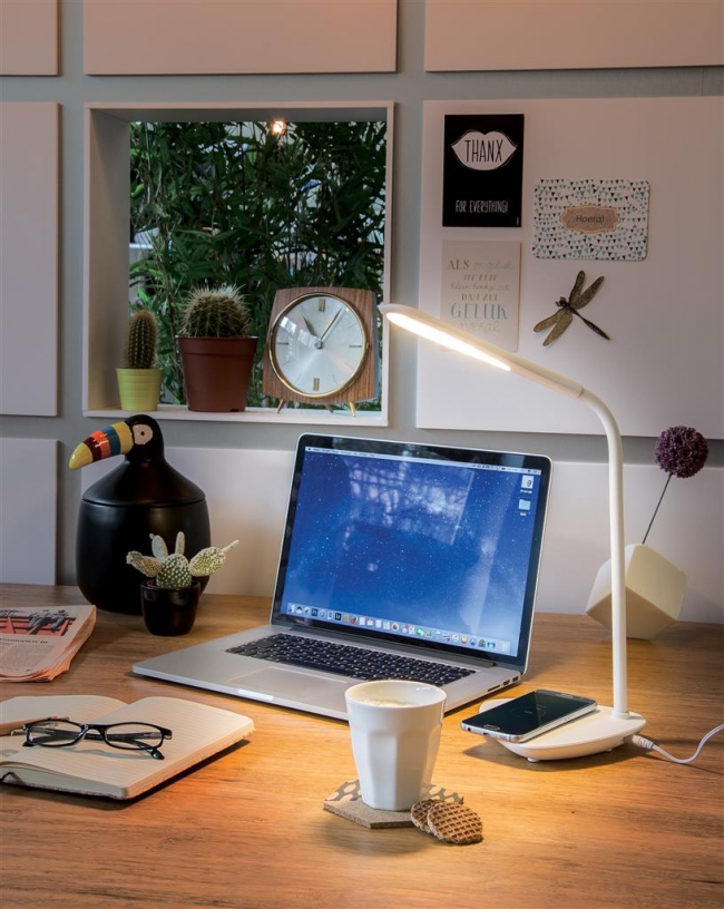 Branded Desk Lamps - Desk Lamp with Wireless Charging