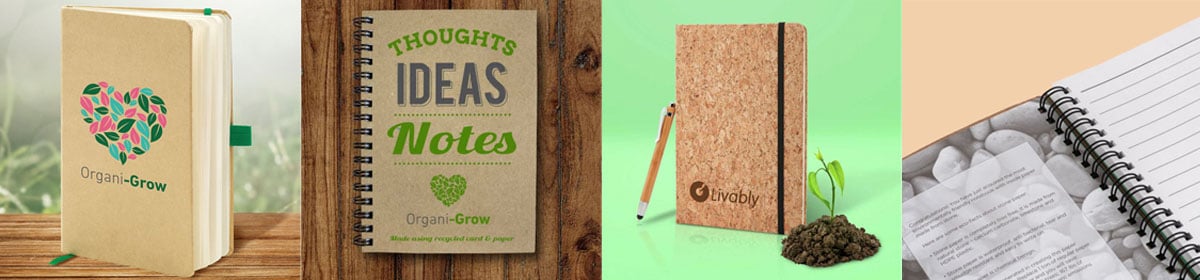 Eco and Environmentally Friendly Notebooks and Notepads