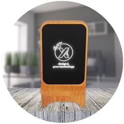 SCX.design W16 10W light-up wireless wooden stand-Blog