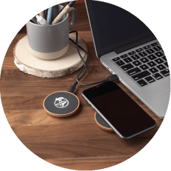 Light Up Wireless Charger with logo