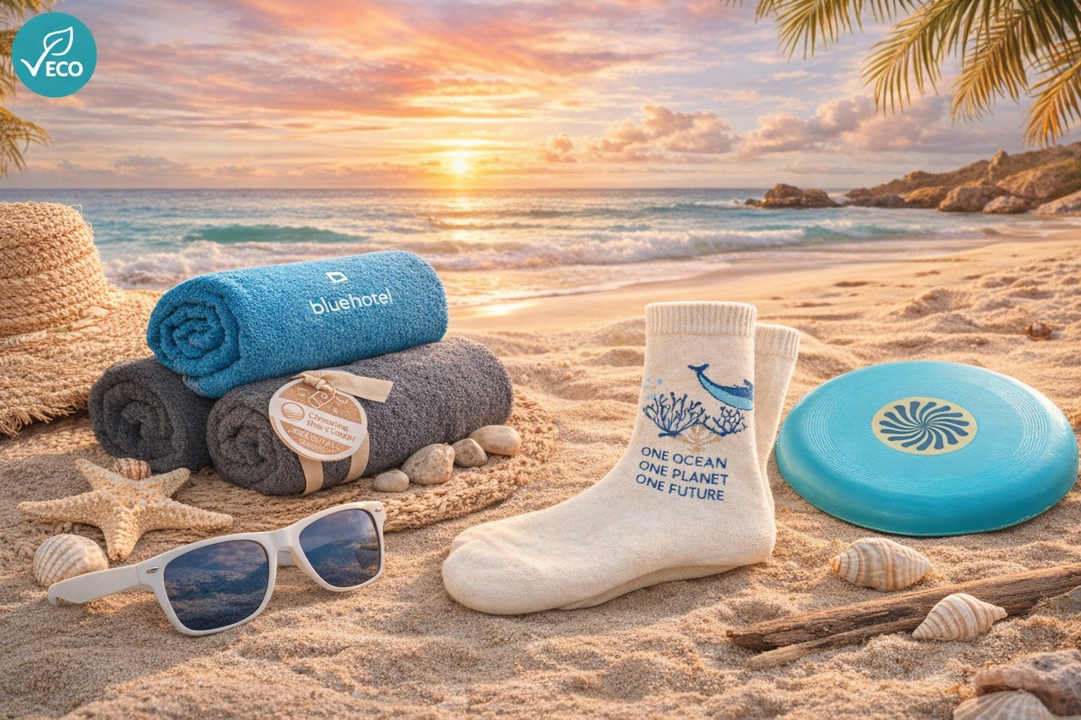 Products on the beach